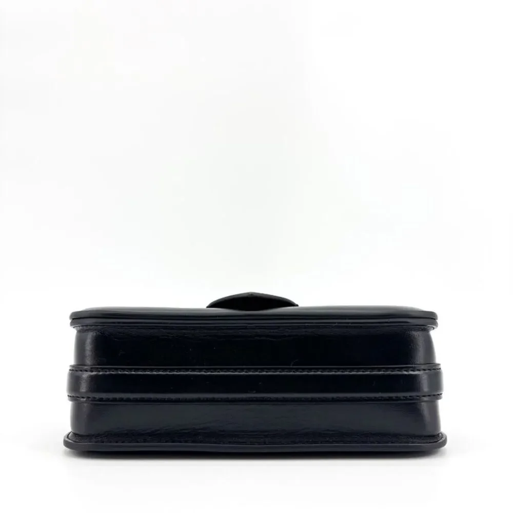 Louis Vuitton LV Pont Neuf Shoulder Bag Black Gold Hardware